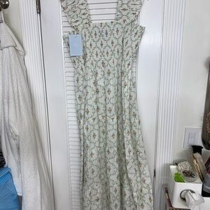 🌸🪻⭐️RARE: BNWT Hill House Ellie Nap Dress in Pastel Trellis Plus Size 2XL 🪻🌸